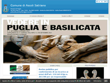 Tablet Screenshot of comune.ascolisatriano.fg.it